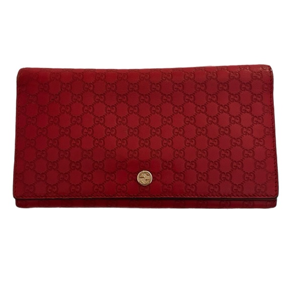 🩵Gucci Red Women's Wallet. Microguccissima🩵 - Picture 2 of 7